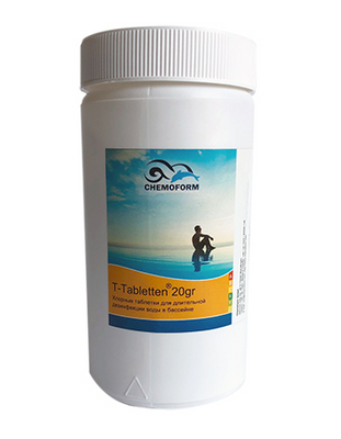 Повільнорозчинний хлор для тривалого хлорування Chemochlor-T-Tabletten (табл. 20 г) 1 кг.  0503001 фото