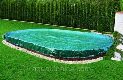 Захисне покриття для каркасного басейну ( Debris cover for pool 7,3 х 3,7 м) 3EXX0356 фото